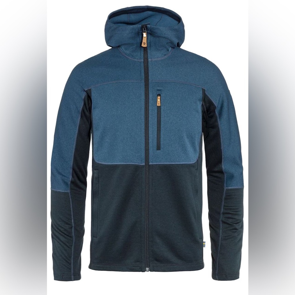 Fjallraven Men's Abisko Trail Hooded Fleece Jacket SzXL Hiking Adventure